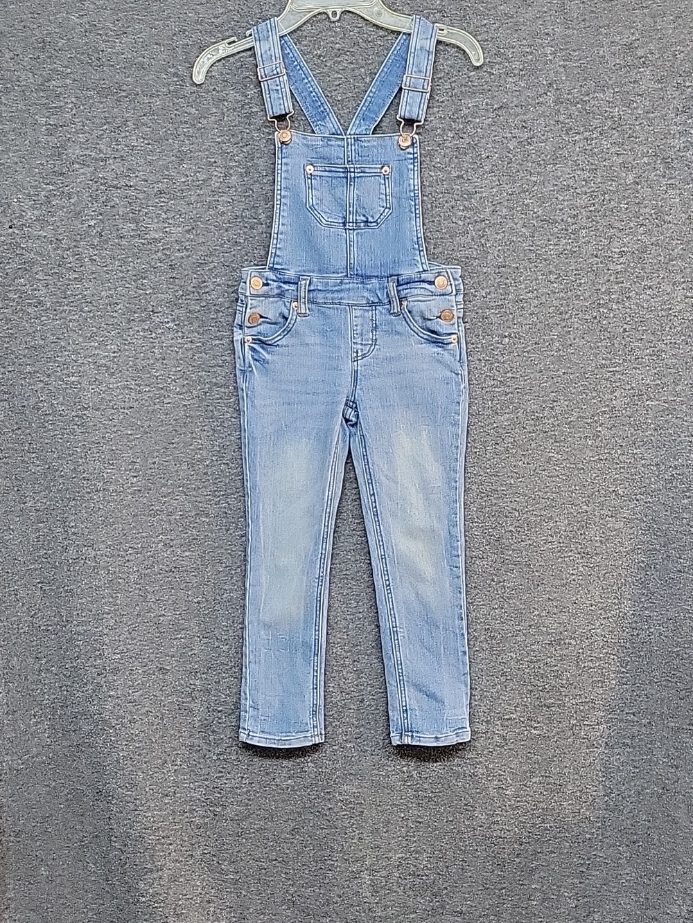 CHerokee Bib Blue Jean Overalls Girls Size XSmall